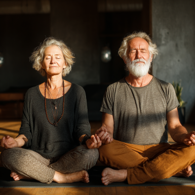 Групове заняття йогою для старших